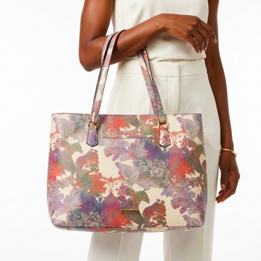 Floral Multicolor Tote Bag by